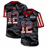 Nike Seattle Seahawks 12 Fan 2020 USA Camo Salute to Service Limited Jersey zhua,baseball caps,new era cap wholesale,wholesale hats